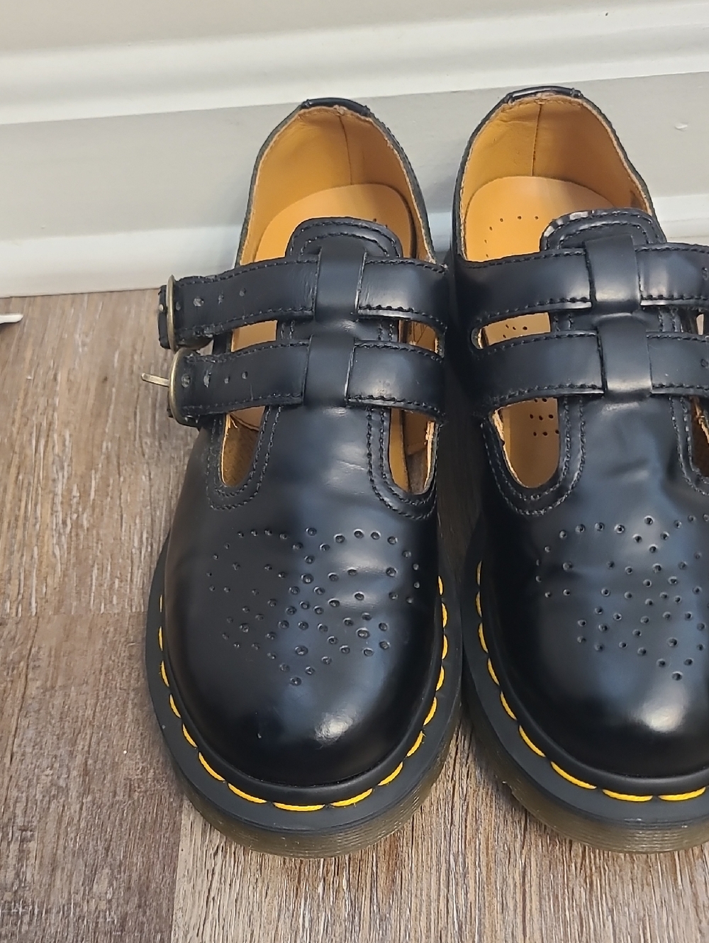 Dr Martens 8065 Mary Jane Buckle Strap Shoes - Picture 4 of 9